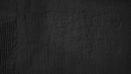 Black anthracite gray rough filler plaster facade wall texture background, with vertical line...