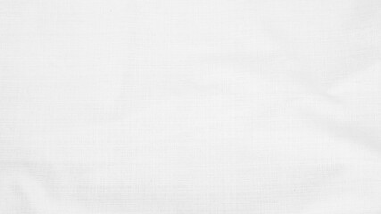 Fabric backdrop White linen canvas crumpled natural cotton fabric Natural handmade linen top view background Organic Eco textiles White Fabric linen texture