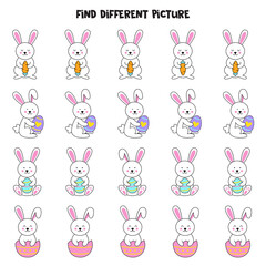 Find picture which is different from others. Worksheet for kids.