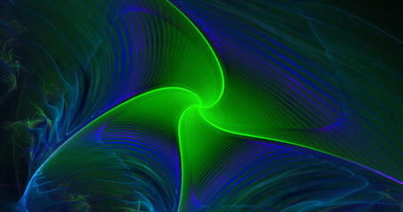 Fototapeta na wymiar Abstract fractal festive background with colorful glowing swirl shapes. Digital fractal art. 3d rendering.