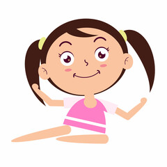 girl character cartoon cute