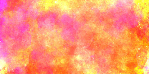 abstract colorful background with paint and Aquarelle Print. Motley Grunge. Creative Pink and yellow background. Colorful textured background