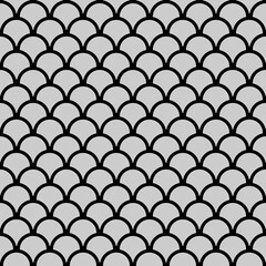seamless fish scale pattern gray background