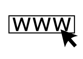 Internet icon. Click to go online icon. Connect to internet icon. Web surfing and internet symbol.