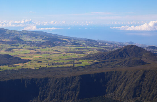 La plaine des cafre vu du ciel - Ile de La R&eacute;union 