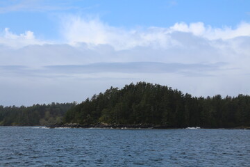 Coastal landscape of the Inside passage, Alaska 