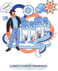 Nature biodiversity mother earth, climate change awareness ecological. Climate action, forestation and recycling awareness. Global warming, save our planet environmental protection. Creative metaphor