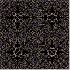Mandala seamless pattern sunflower background.