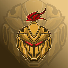 Knight Mascot Logo Template