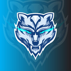 Wolf Mascot Logo Template