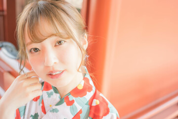 浴衣女性