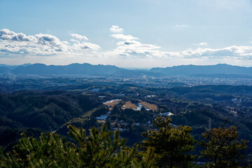 美濃加茂市　健康の森　展望台からの風景