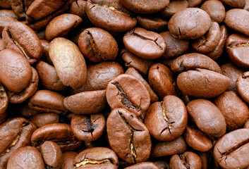 roasted coffee beans backgrround