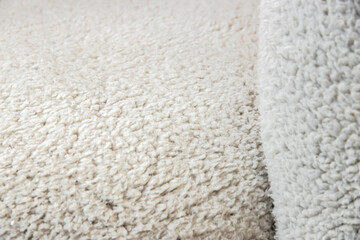 Creative chair with white fur