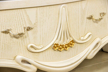 White furniture classic detail design