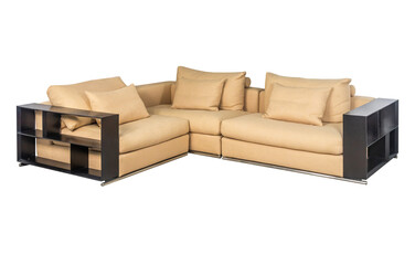 Modular beige sofa modern style