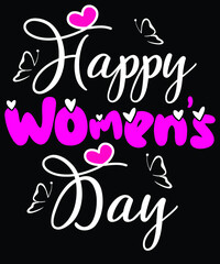 International Women&rsquo;s Day T shirt design vector, typography vector