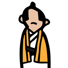 コミカルなお殿様のイラスト