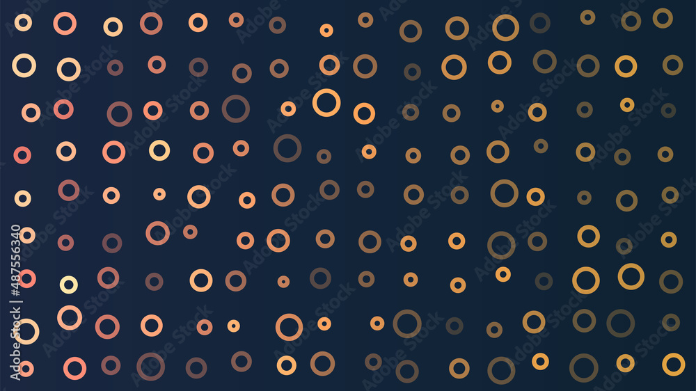 Wall mural abstract geometric mosaic background design, pattern of circles of various sizes and colors in edita