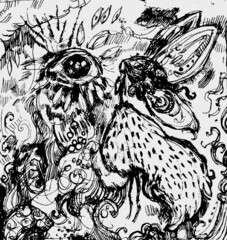 Hand drawn vector illustration. Graphic vintage design. Nice fairy abstract magic drawing.