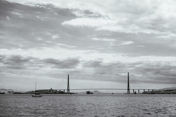 clouds over the river