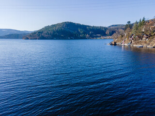 The Hohenwarte reservoir, also known as the 