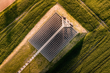 Pyramid from above in Germany