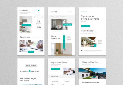 Multipurpose Story Layouts for Real Estate Agency