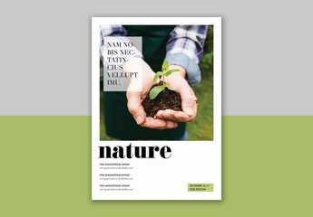 Nature Magazine Cover Layout