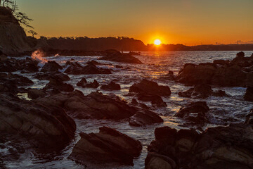 横須賀市荒崎海岸から日の出