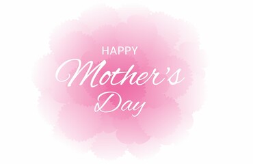 Naklejka na ściany i meble Happy mother's day. Vector illustration of handwritten mother's day lettering. Greeting card, poster design