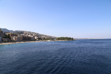 View of the coastline in the province of Gioiosa Marea