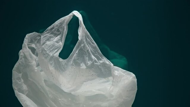 Video of white floating package underwater