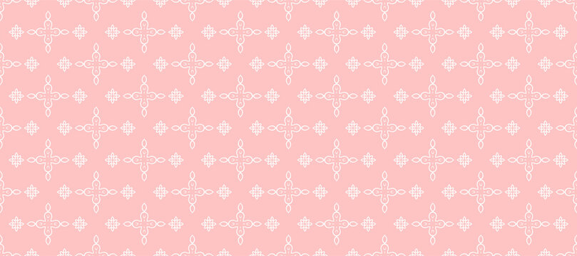 Cute background pattern on pink, vector image