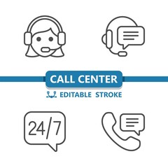 Call Center - Customer Support - Customer Service Icons