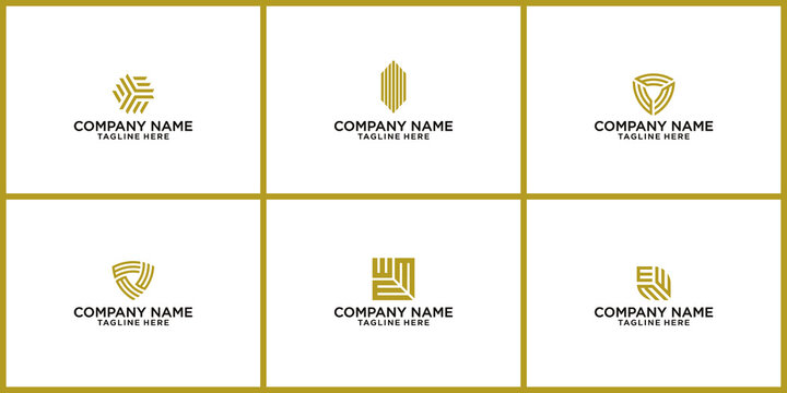 abstract letter mmm logo. initials mmm logo design. m logo design