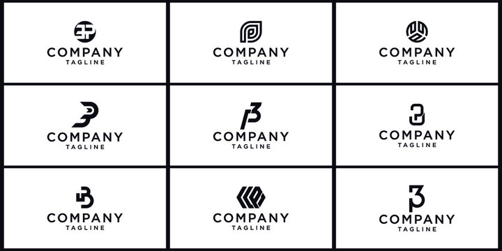 Letter PPP or 3P logo modern business branding for your company