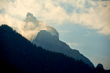 Clouds on Lake Dobbiaco - Dolomites, Italy