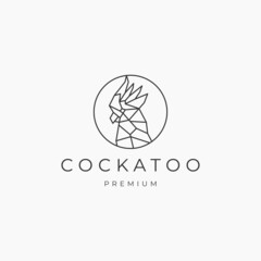 Cockatoo logo vector icon design template © SuryoMono