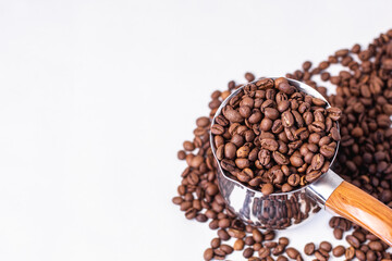 Coffee beans background