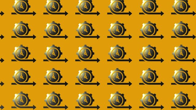 animation of black agile icon on yellow