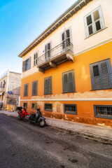 Fototapeta premium old street in the town of island