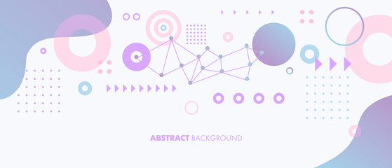 Abstract template horizontal banner