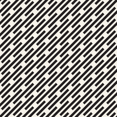 Vector seamless pattern. Repeating geometric elements. Stylish monochrome background design.