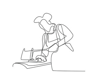 An employee working at an industrial workplace. carpenter workplace working conditions