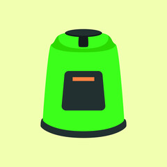 Compost Bin Cartoon Flat Vector
