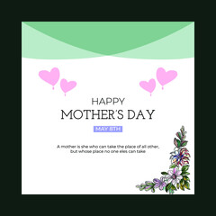  Happy Mothers Day Social Media Post Template Design