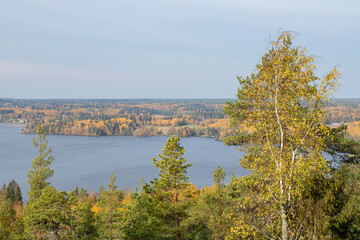 Autumn view from The Devil's Mountain, Sastamala, Finland