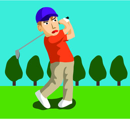 ナイスショット　ゴルフ