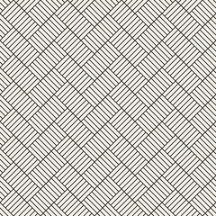 Vector seamless pattern. Repeating geometric elements. Stylish monochrome background design.